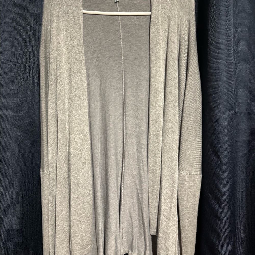 Gray Women's Open Front Sweater